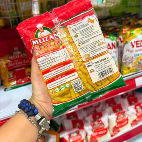 Nui Cao Cấp Meizan Ống Dài - Nui Meizan Màu Vàng 400g