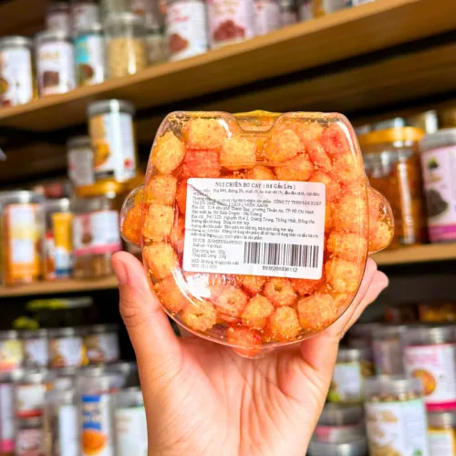 Nui Chiên Bơ Cay Thơm Ngon 330g - Hũ Gấu Lớn