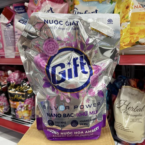 Nước Giặt GIFT Hương Nước Hoa Ambery Túi 3,6 Lít