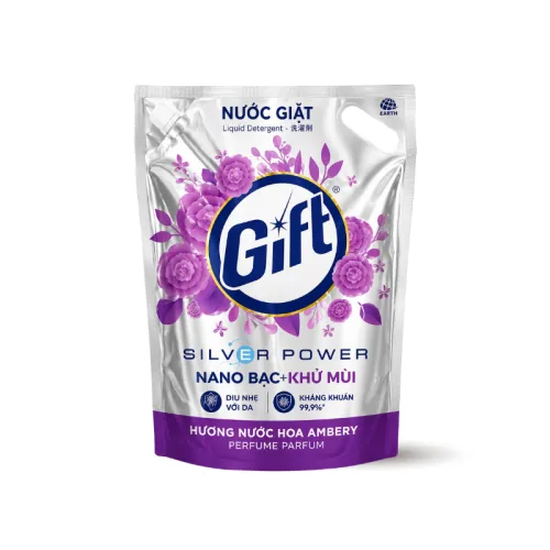 Nước Giặt GIFT Hương Nước Hoa Ambery Túi 3,6 Lít