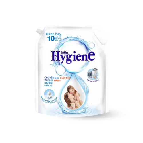 Nước Giặt Hygiene Hương Hoa Màu Trắng - Nước Giặt Quần Áo Đậm Đặc 1400ml