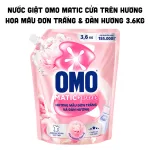 Nước Giặt OMO Matic Cửa Trên Hương Hoa Mẫu Đơn Trắng & Đàn Hương 3.6kg