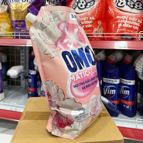 Nước Giặt OMO Matic Cửa Trên Hương Hoa Mẫu Đơn Trắng & Đàn Hương 3.6kg