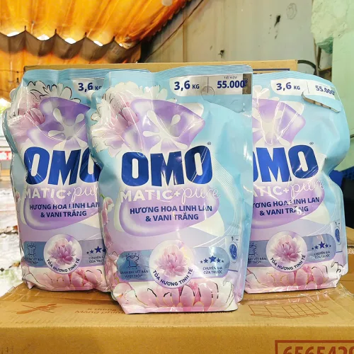 Nước Giặt OMO Matic Cửa Trước Hương Hoa Linh Lan & Vani Trắng 3.6kg