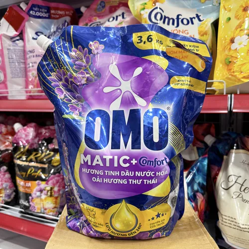 Nước Giặt OMO MATIC Cửa Trước Oải Hương Thư Thái Túi 3,6kg