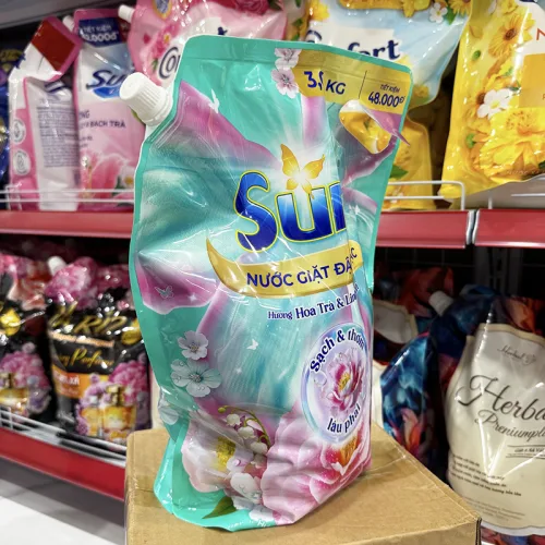 Nước Giặt SURF Túi Hương Hoa Trà & Linh Lan 3.6kg - Túi Xanh