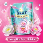 Nước Giặt SURF Túi Hương Hoa Trà & Linh Lan 3.6kg - Túi Xanh