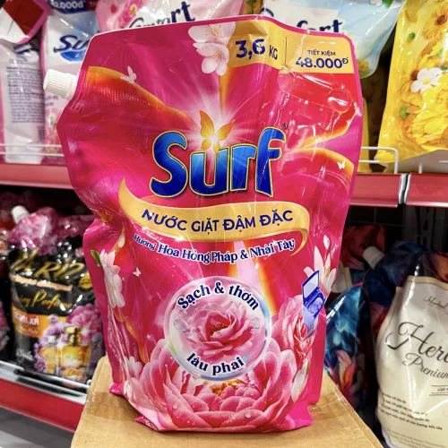 Nước Giặt SURF Túi Hương Hồng Pháp & Nhài Tây 3.6kg