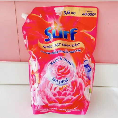 Nước Giặt SURF Túi Hương Hồng Pháp & Nhài Tây 3.6kg