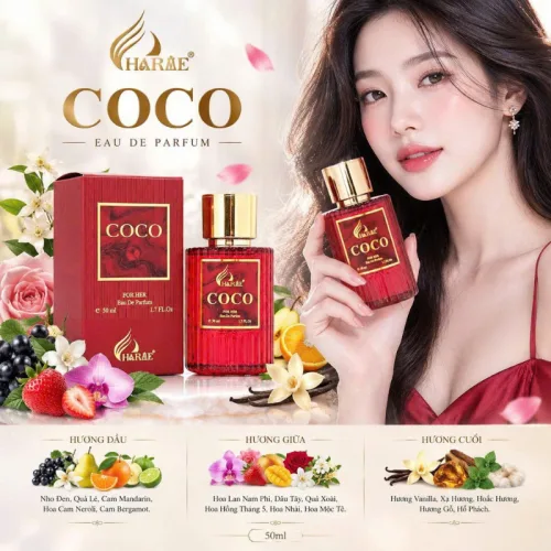 Nước Hoa Nữ Charme Coco Đỏ 50ml - Hương Thơm Nữ Tính Ngọt Ngào