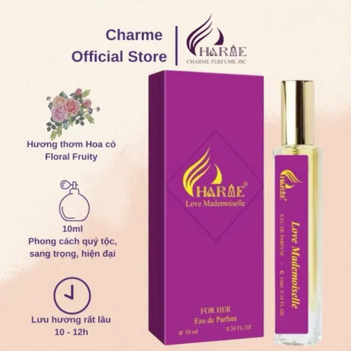 Nước Hoa Charme Love Mademoiselle Mùi Nữ Mini 10ml