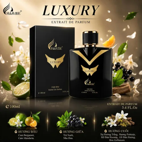 Nước Hoa Charme Luxury Mùi Nam Hộp Cứng Phiên Bản Mới 100ml