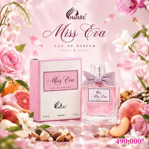 Nước Hoa Nữ Charme Miss Eva Eau De Parfum 50ml - Hương Thơm Ngọt Ngào Nữ Tính