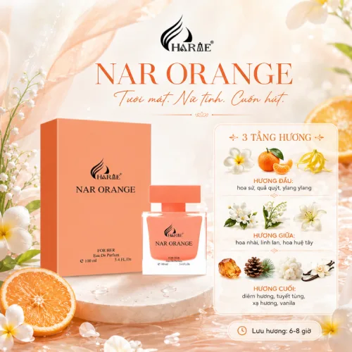 Nước Hoa Charme Nar Orange 100ml Mùi Nữ