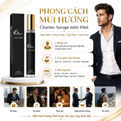 Nước Hoa Nam Charme Sauvage 10ml - Hương Thơm Sang Trọng Hiện Đại