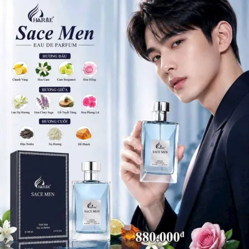 Nước Hoa Nam Charme Sace Men 100ml - Hương Thơm Cuốn Hút Lịch Lãm