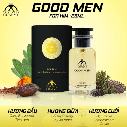 Nước Hoa Good Charme Good Men Vàng 25ml Mùi Nam