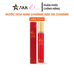 Nước Hoa Nam Charme Red De Charme Chai Tròn 10ml - Hương Thơm Sang Trọng Lịch Lãm