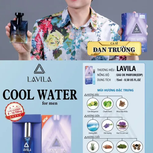 Nước Hoa Nam Lavila Cool Water Mini 15ml