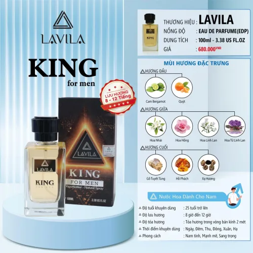 Nước Hoa Nam Lavila King 100ml full size