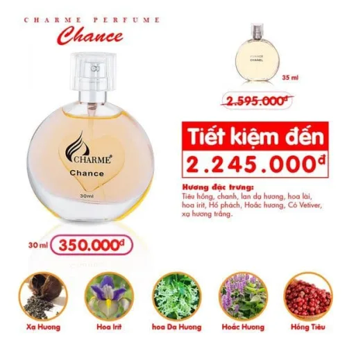 Nước Hoa Nữ Charme Chance 30ml