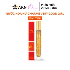 Nước Hoa Nữ Charme Very Good Girl Xịt Có Kim Tuyến Chai Tròn 10ml - Hương Thơm Ngọt Nhẹ Quyến Rũ