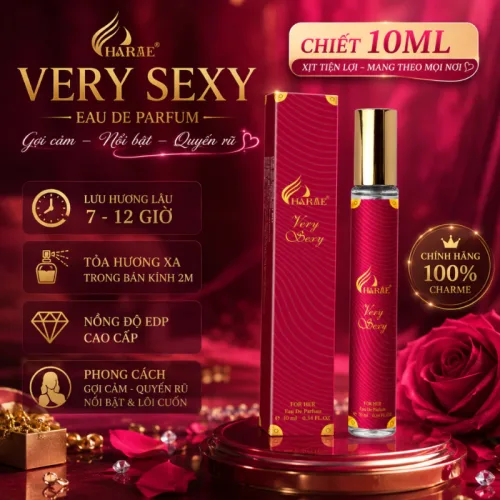 Nước Hoa Nữ Charme Very Sexy Chai Tròn 10ml - Hương Thơm Ngọt Ngào Quyến Rũ