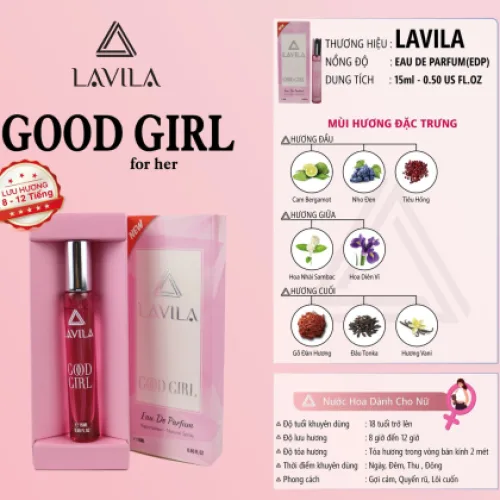 Nước Hoa Nữ Lavila Good Girl Mini 15ml