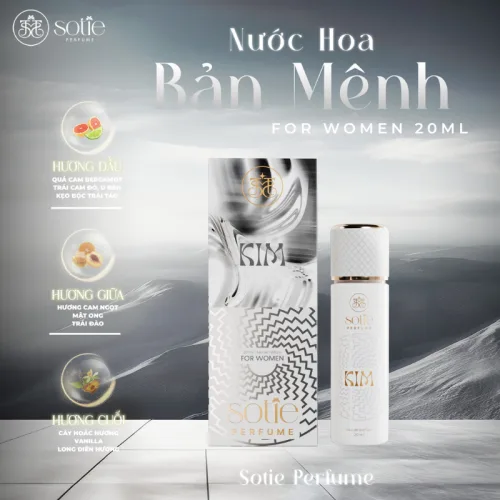 Nước Hoa Nữ Phong Thủy Mệnh Kim Sotie Perfume 20ml - Mùi Thơm Quyến Rũ Sành Điệu