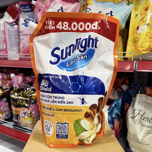 Nước Lau Sàn Túi SUNLIGHT Hương Quế & Cam Bergamot 3,4kg