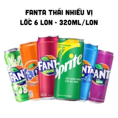 Nước Ngọt FANTA Thái Nhiều Mùi Lốc 6 Lon (320ml/Lon)