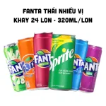 Nước Ngọt Thái Lan Fanta Mix Đủ Vị Dạng Khay 24 Lon (330ml/Lon)