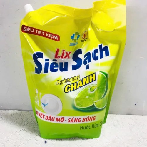 Nước Rửa Chén Túi LIX Siêu Sạch Hương Chanh 3.2kg