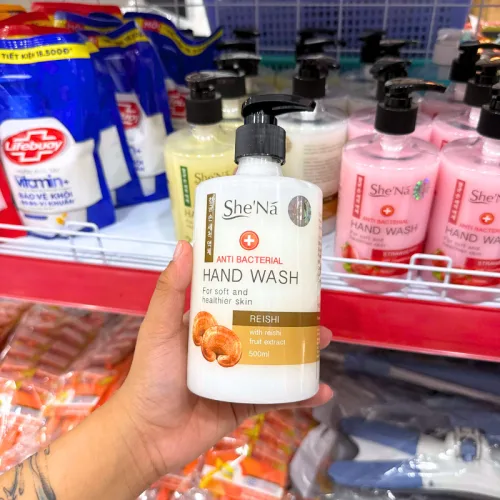 Nước Rửa Tay Diệt Khuẩn SHENA Tinh Chất Nấm Linh Chi 500ml