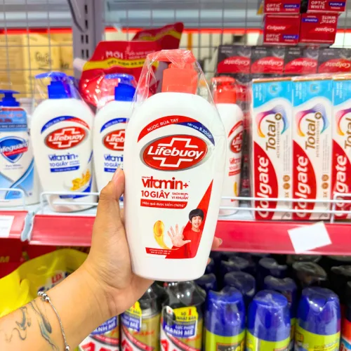 Nước Rửa Tay Lifebuoy Bảo Vệ Vượt Trội Chai 450g  - Chai Đỏ