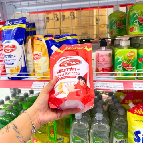 Nước Rửa Tay Lifebuoy Bảo Vệ Vượt Trội Túi 1kg - Túi Đỏ