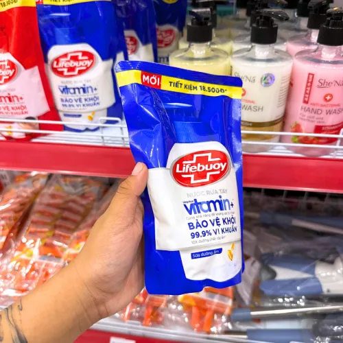 Nước Rửa Tay LIFEBUOY Sữa Dưỡng Ẩm Túi 400g - Túi Xanh Dương