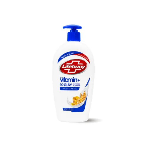 Nước Rửa Tay Lifebuoy Sữa Gạo Và Mật Ong Chai 450g  - Chai Xanh Dương