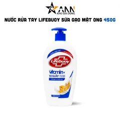 Nước Rửa Tay Lifebuoy Sữa Gạo Và Mật Ong Chai 450g  - Chai Xanh Dương