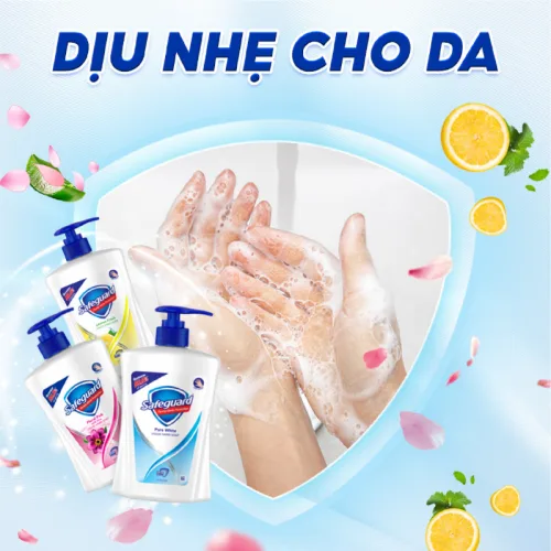 Nước Rửa Tay Safeguard Hương Trắng Tinh Khiết 450ml