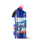 Nước Tẩy Bồn Cầu Vim 880ml - Chai Khử Mùi Bồn Cầu Diệt Khuẩn Siêu Sạch Tiết Kiệm Tặng 1 Cây Cọ Bồn Cầu