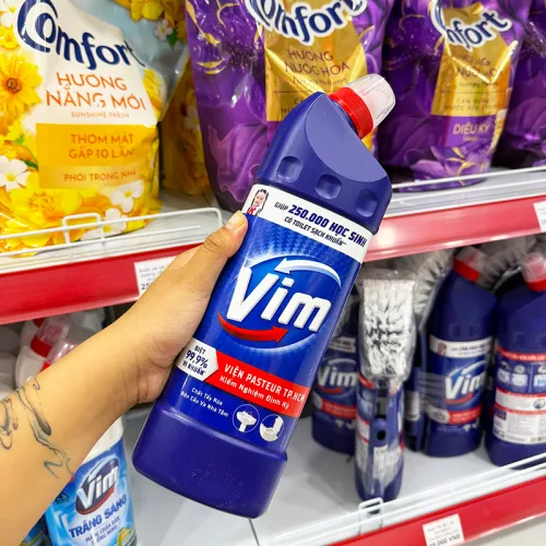 Nước Tẩy Bồn Cầu & Nhà Tắm Vim 880ml - Không Tặng Bàn Chải