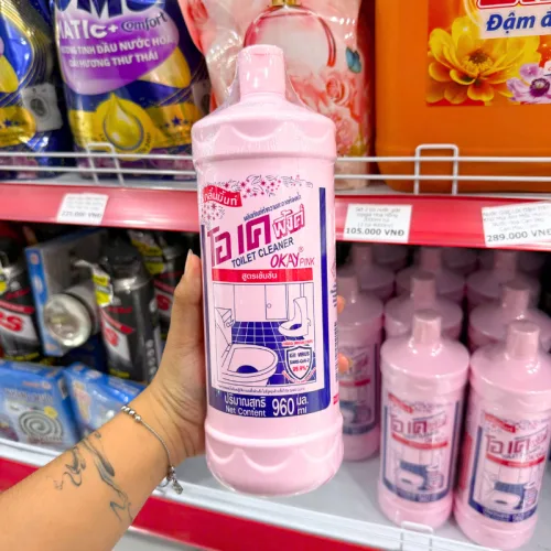 Nước Tẩy Bồn Cầu Okay Pink 960ml Thái Lan