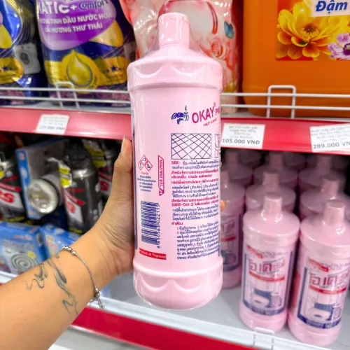 Nước Tẩy Bồn Cầu Okay Pink 960ml Thái Lan