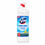 Nước Tẩy Bồn Cầu Vim Hương Chanh Sả Dịu Mát 880ml - Chai Màu Trắng