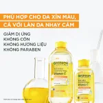 Nước Tẩy Trang Garnier Nắp Vàng Micellar Cleansing Water Vitamin C Dành Cho Da Sạm Xỉn Màu 400ml
