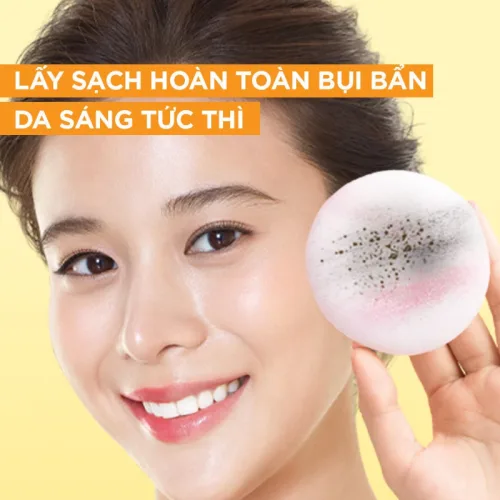 Nước Tẩy Trang Garnier Nắp Vàng Micellar Cleansing Water Vitamin C Dành Cho Da Sạm Xỉn Màu 400ml