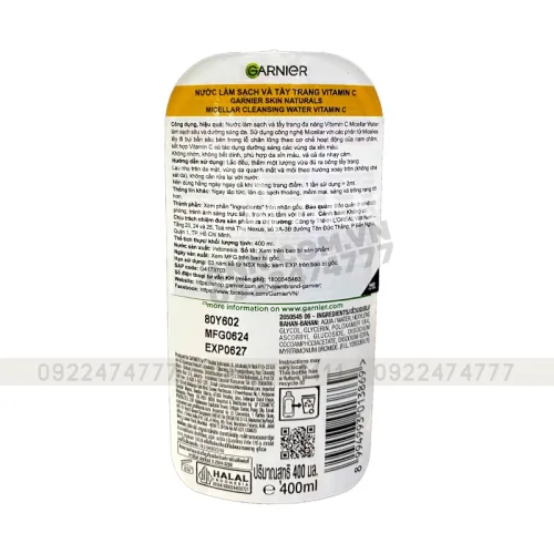 Nước tẩy trang Garnier và điểm đáng giá ở công nghệ micelles