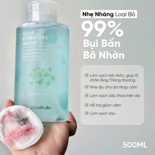 Nước Tẩy Trang Masilraon Cica Cleansing Water 500ml