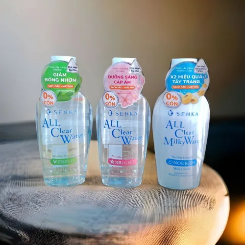 Nước Tẩy Trang Senka All Clear Micellar Fresh Màu Xanh Lá 230ml - Dành Cho Da Dầu Nhờn